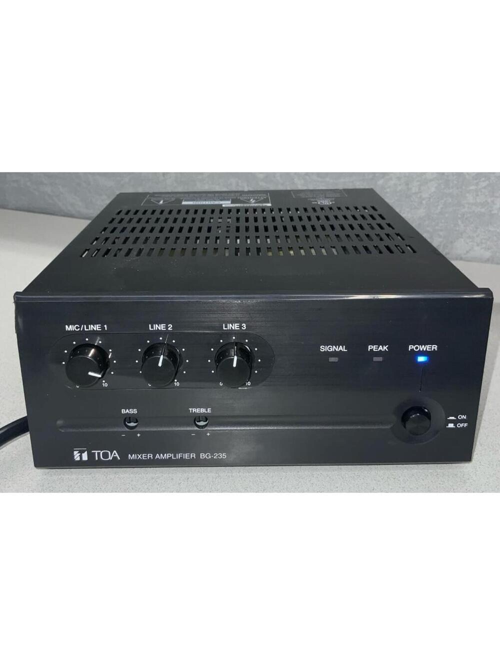 TOA BG-235 CU 20 W Three-Input Mixer Amplifier for Background Music